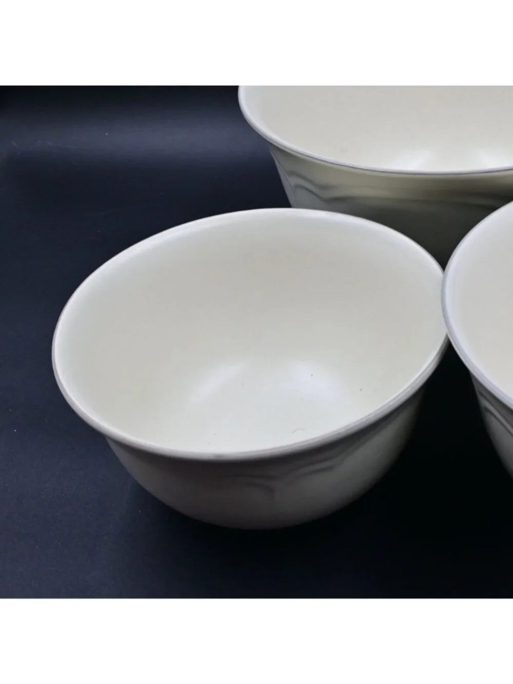 Pfaltzgraff Heirloom Mixing Nesting Bowls Stoneware Set of 3 Vintage